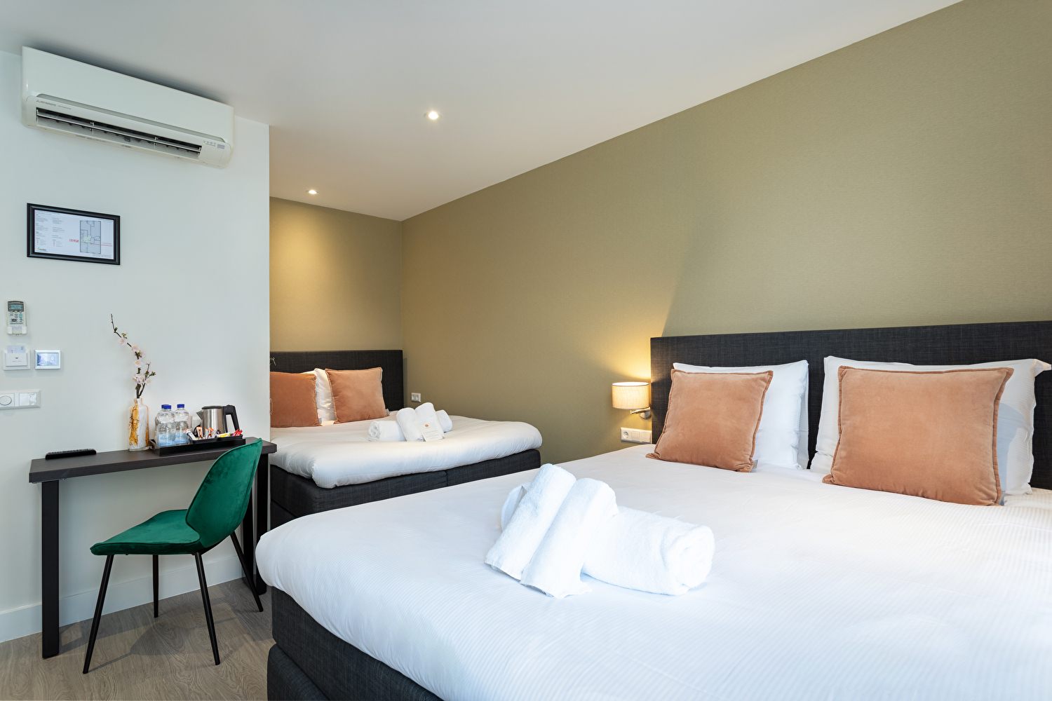 Comfort family room with bath and shower